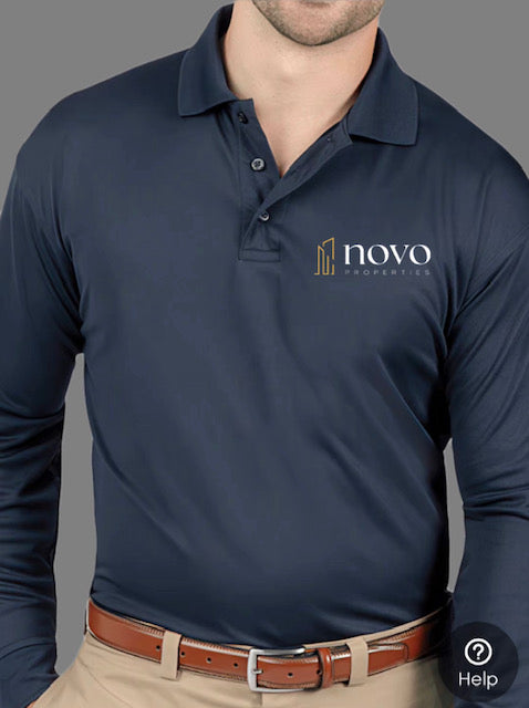 NOVO Long Sleeve Polo Shirt