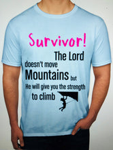 Load image into Gallery viewer, Survivor- &quot;Word Play Tees- Mountains&quot;