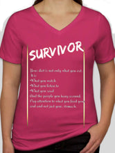 Load image into Gallery viewer, Survivor- &quot;V-Neck-Word Play Tee&quot;