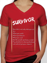 Load image into Gallery viewer, Survivor- &quot;V-Neck-Word Play Tee&quot;